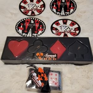 Poker plate and candle set